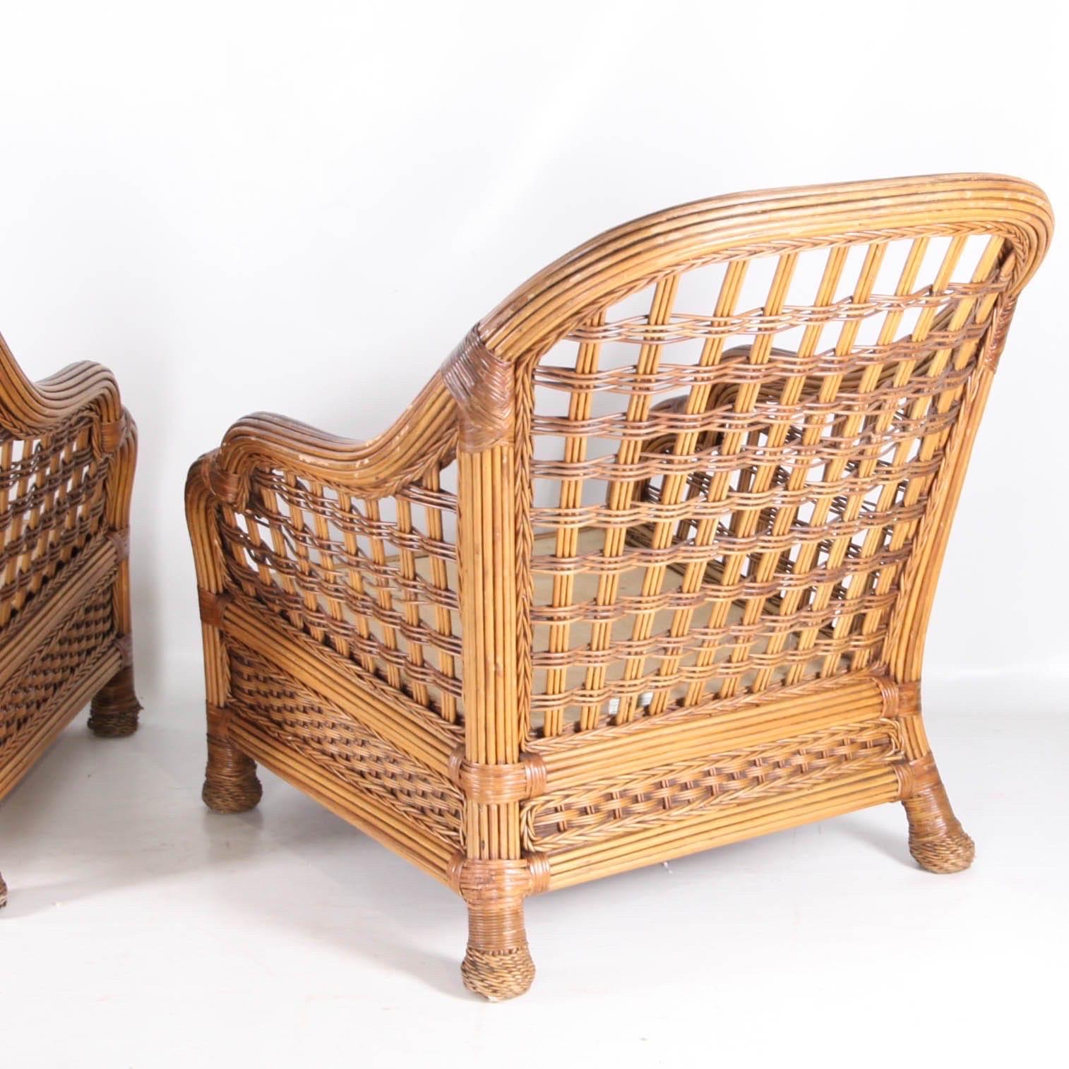 Rattan living room set For Sale 4