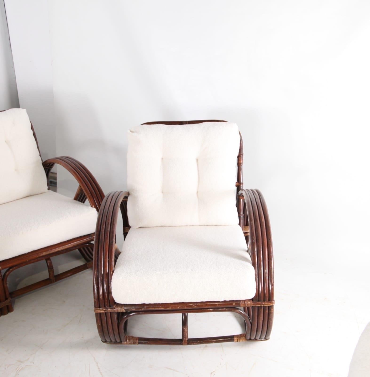 Ensemble de salon en rotin en vente 3