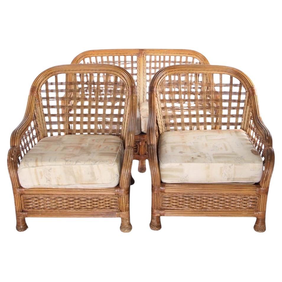 Rattan living room set