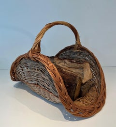 Rattan Logs Holder