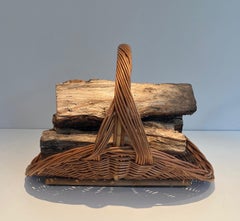 Rattan Logs Holder