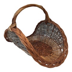 Vintage Rattan Logs Holder