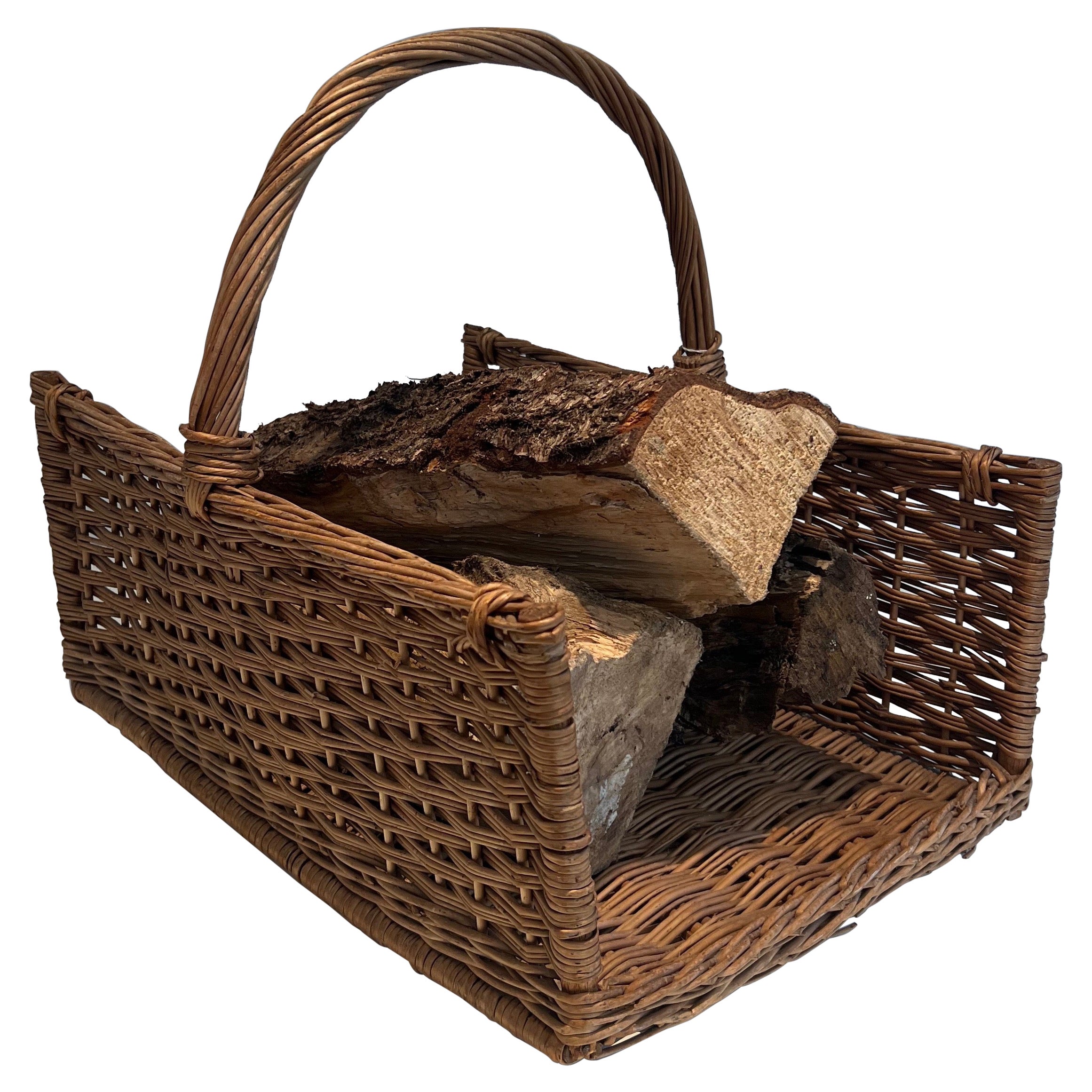 Halter für Rattanholzscheite. Französische Arbeit. CIRCA 1970