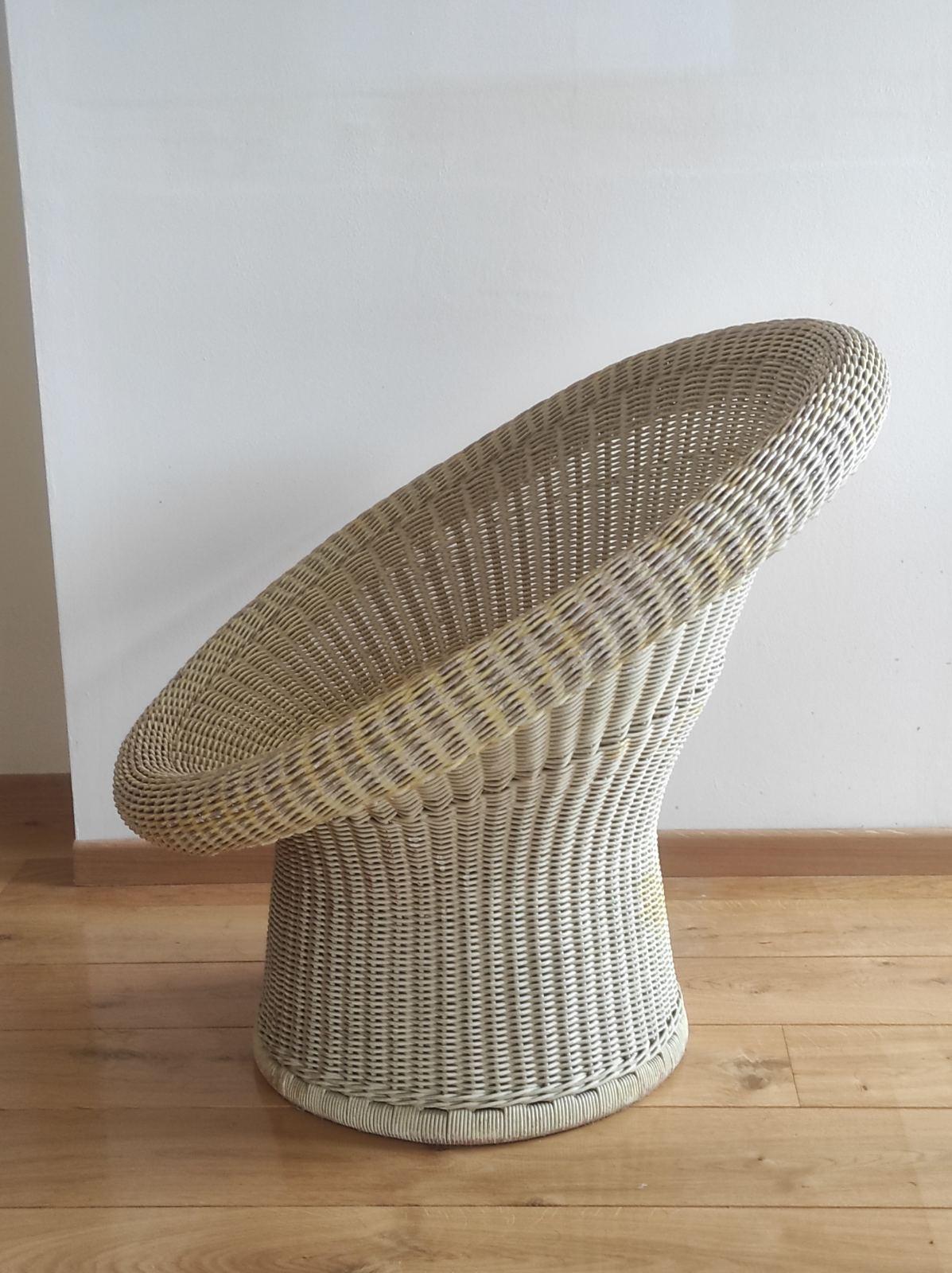 Mid-Century Modern Chaise longue en rotin par Egon Eiermann, modèle E10, années 1940 en vente