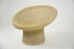 Rattan Longue Chair By Egon Eiermann Model E10 1940s