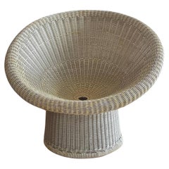 Rattan-Longue-Stuhl von Egon Eiermann, Modell E10, 1940er Jahre