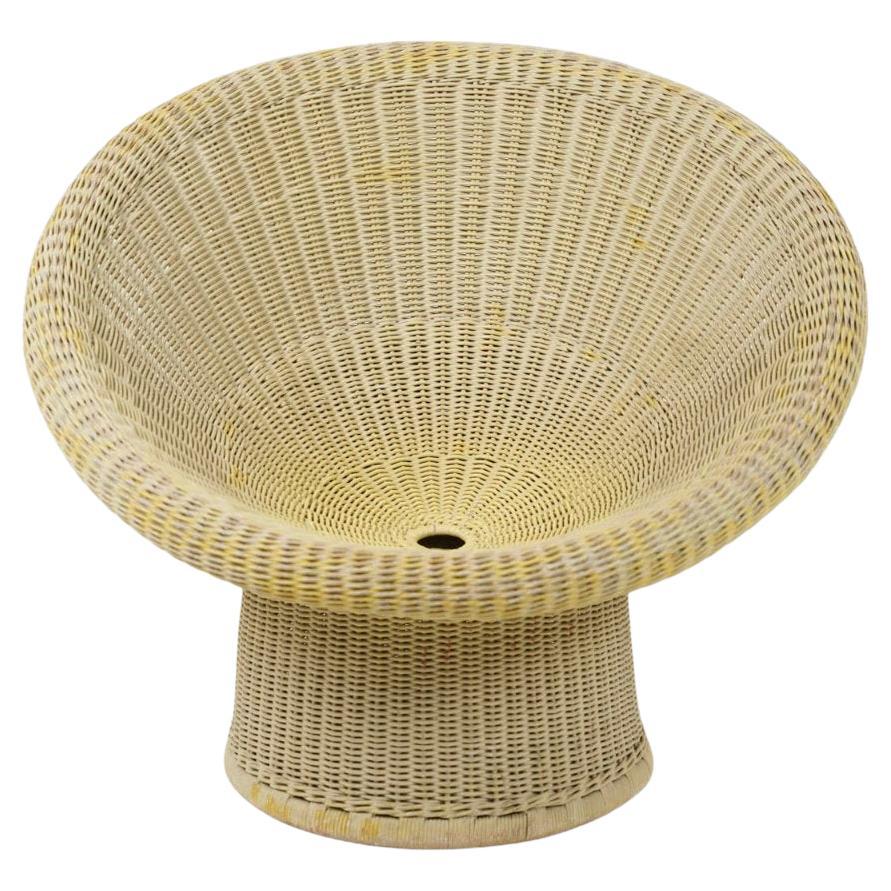 Rattan-Longue-Stuhl von Egon Eiermann, Modell E10, 1940er Jahre