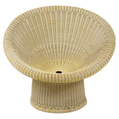 Rattan-Longue-Stuhl von Egon Eiermann, Modell E10, 1940er Jahre