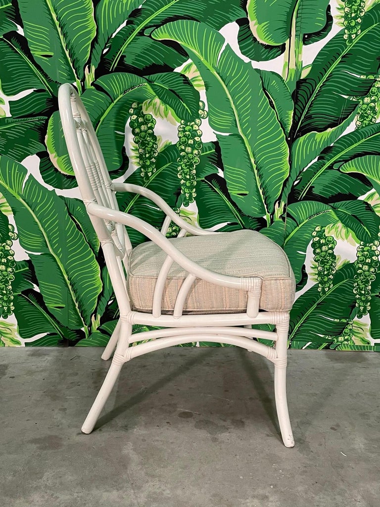 Rattan Loop Back Dining Chairs For Sale at 1stDibs