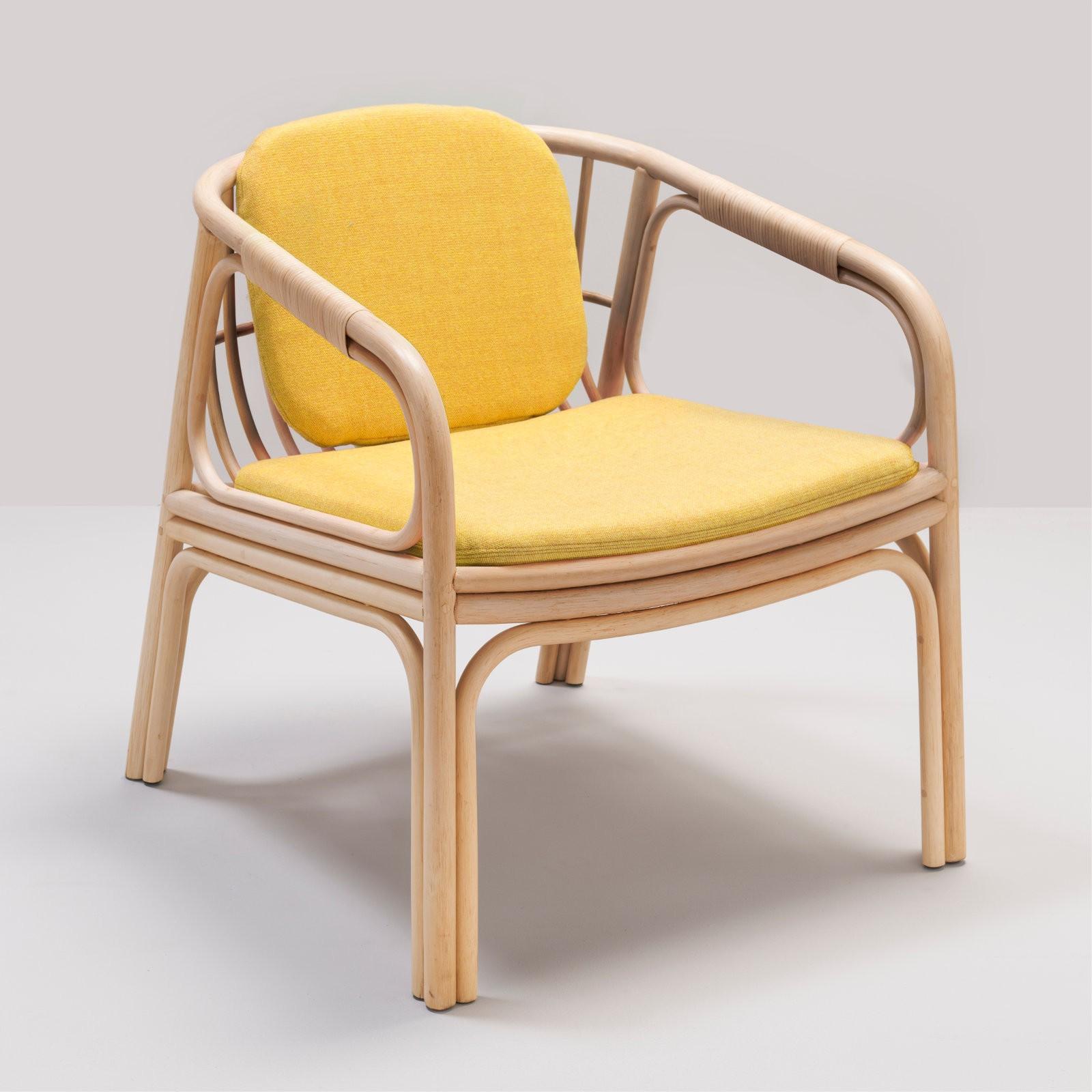 Rattan Lounge Armchair French Modern Design 5