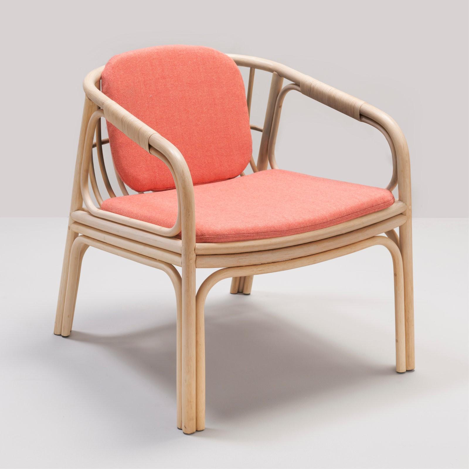 Rattan Lounge Armchair French Modern Design 3