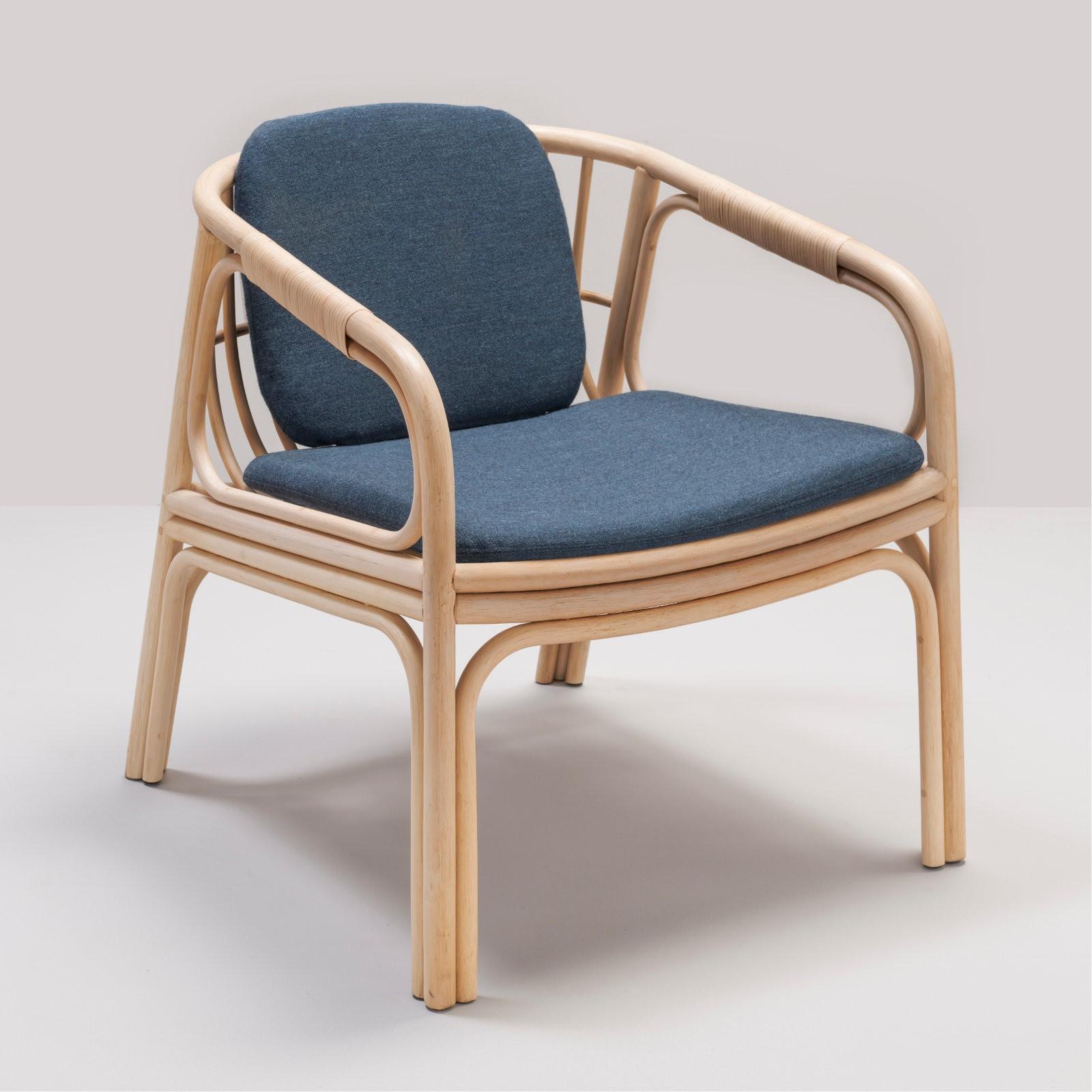 Rattan Lounge Armchair French Modern Design 4