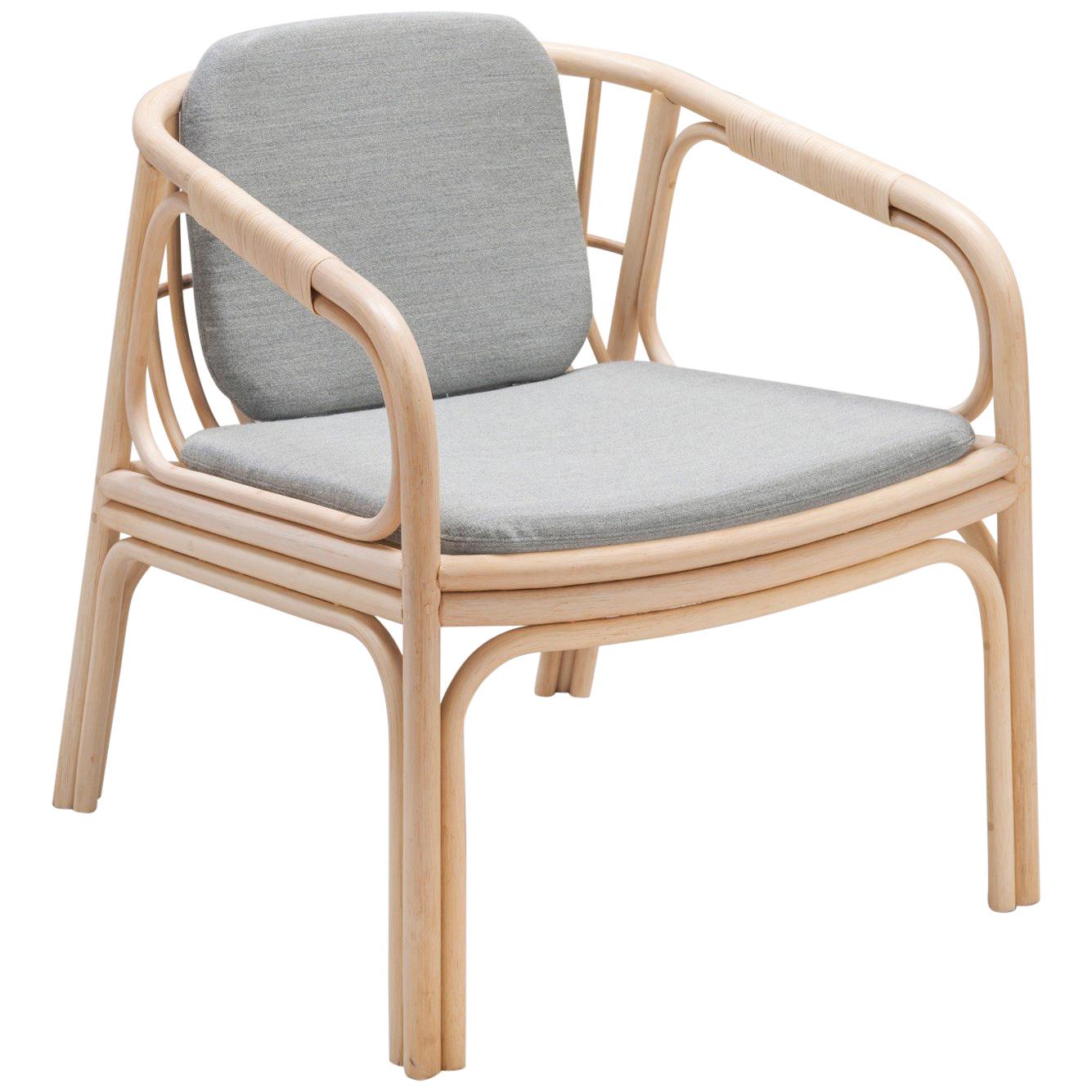 Rattan Lounge Armchair French Modern Design