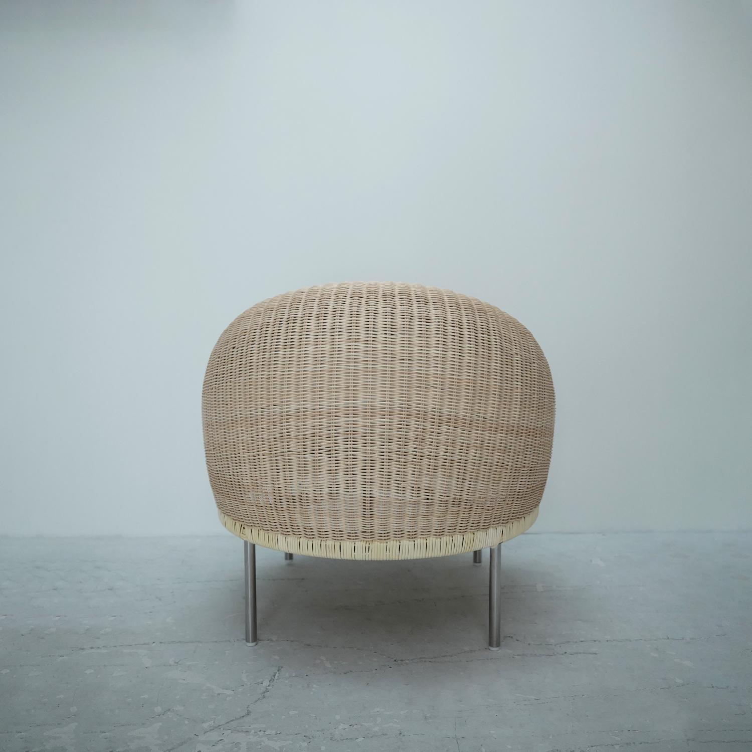 Rattan Lounge Chair von Isamu Kenmochi , 2022, Y･M･K-NAGAOKA (Japonismus) im Angebot
