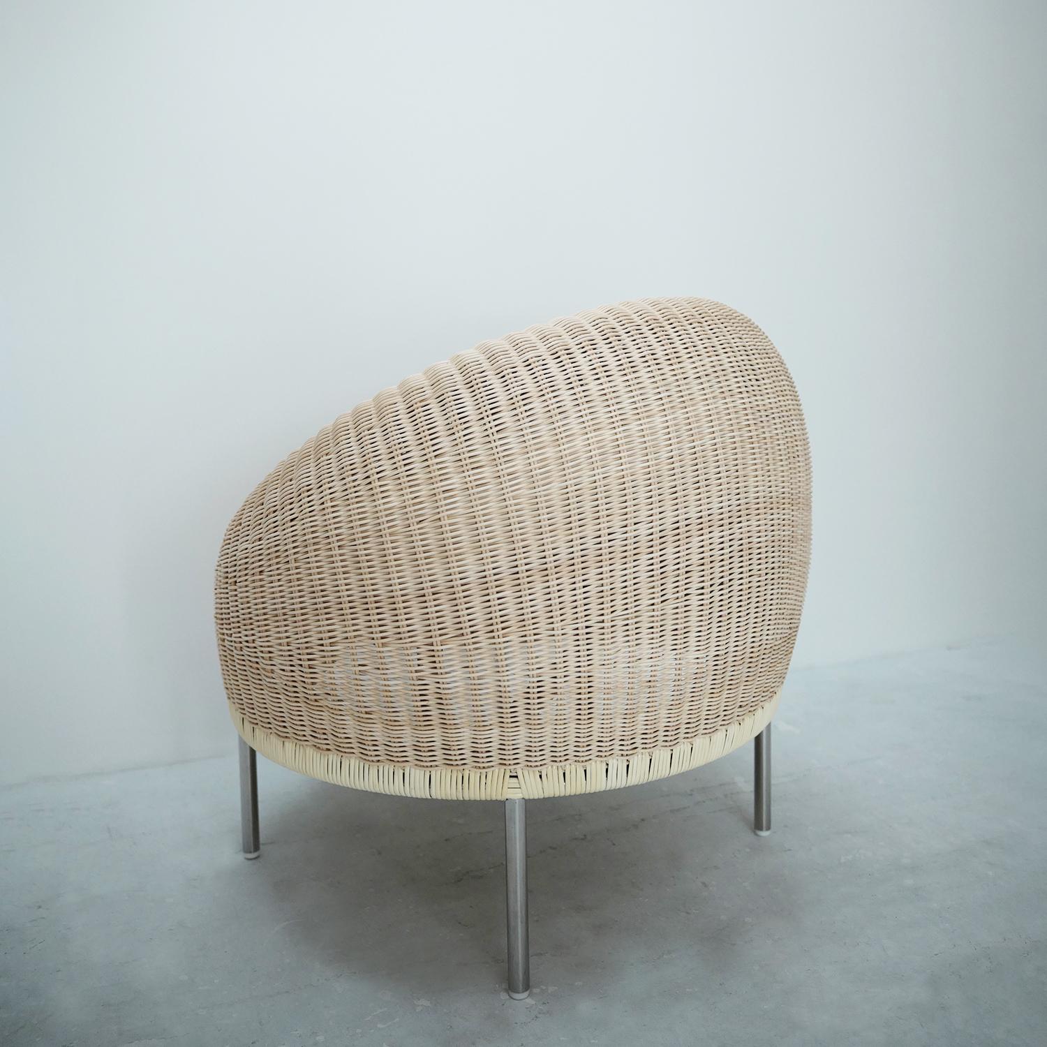 Rattan Lounge Chair von Isamu Kenmochi , 2022, Y･M･K-NAGAOKA (Japanisch) im Angebot