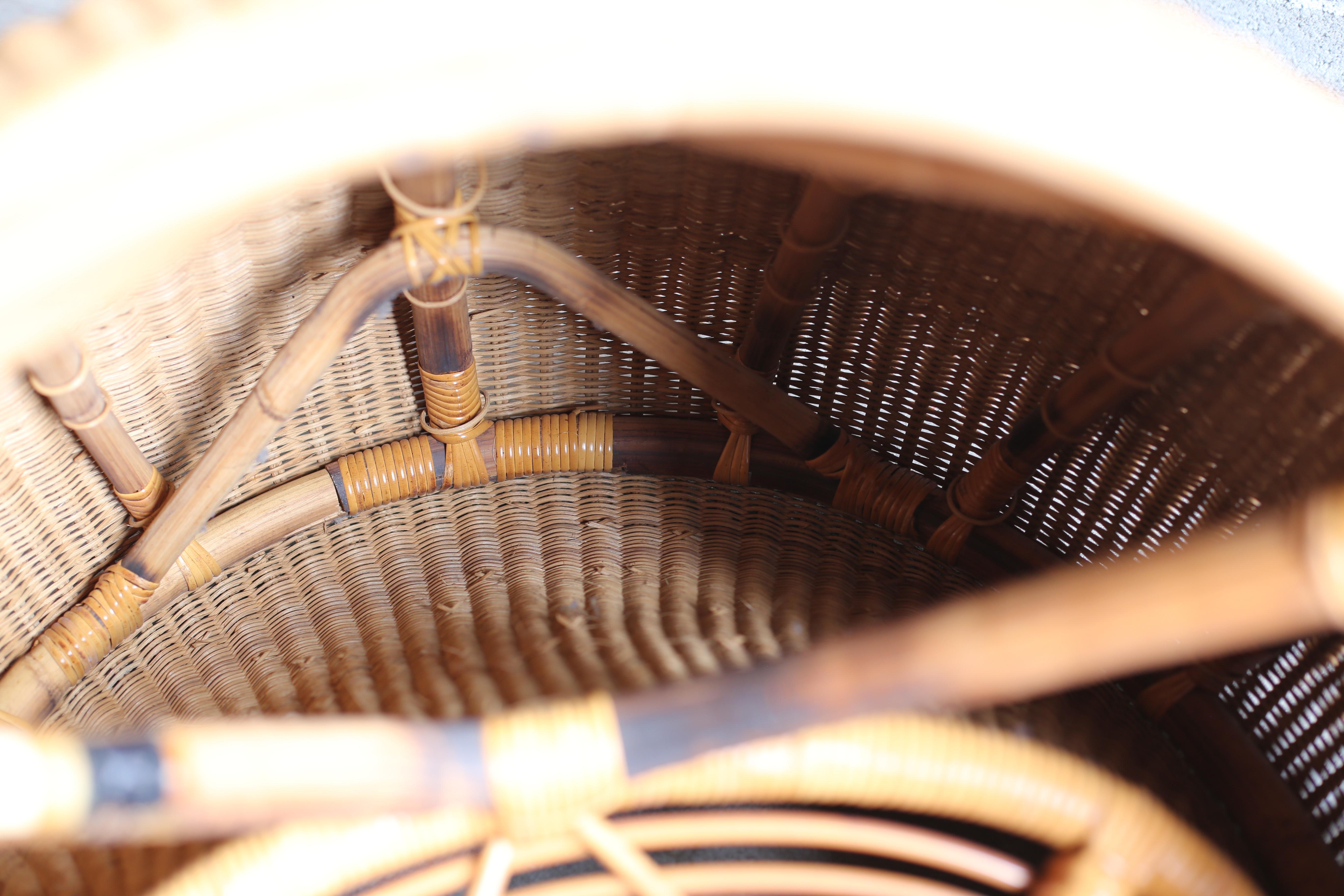 Rattan Lounge Chair by Isamu Kenmochi, circa 1960s 5