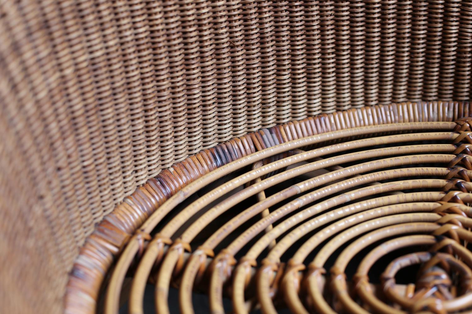 Chaise longue en rotin par Isamu Kenmochi, vers 1960 en vente 7