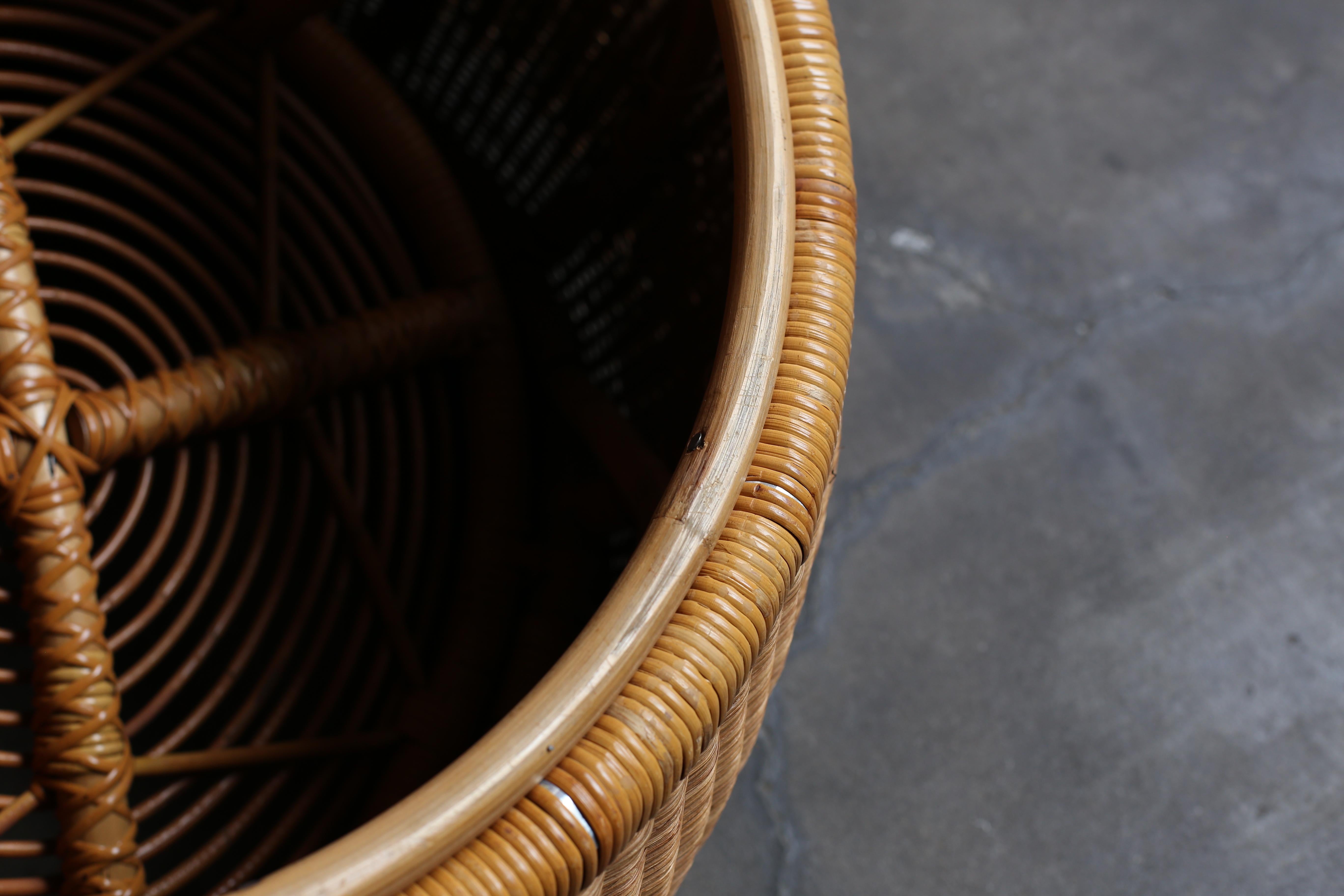 Rattan Lounge Chair by Isamu Kenmochi, circa 1960s 6