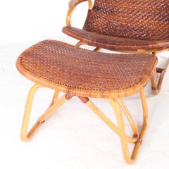Rattan lounge chair by Yuruzu Yamakawa