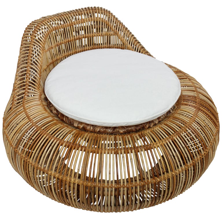 Rattan Lounge Chair For Sale