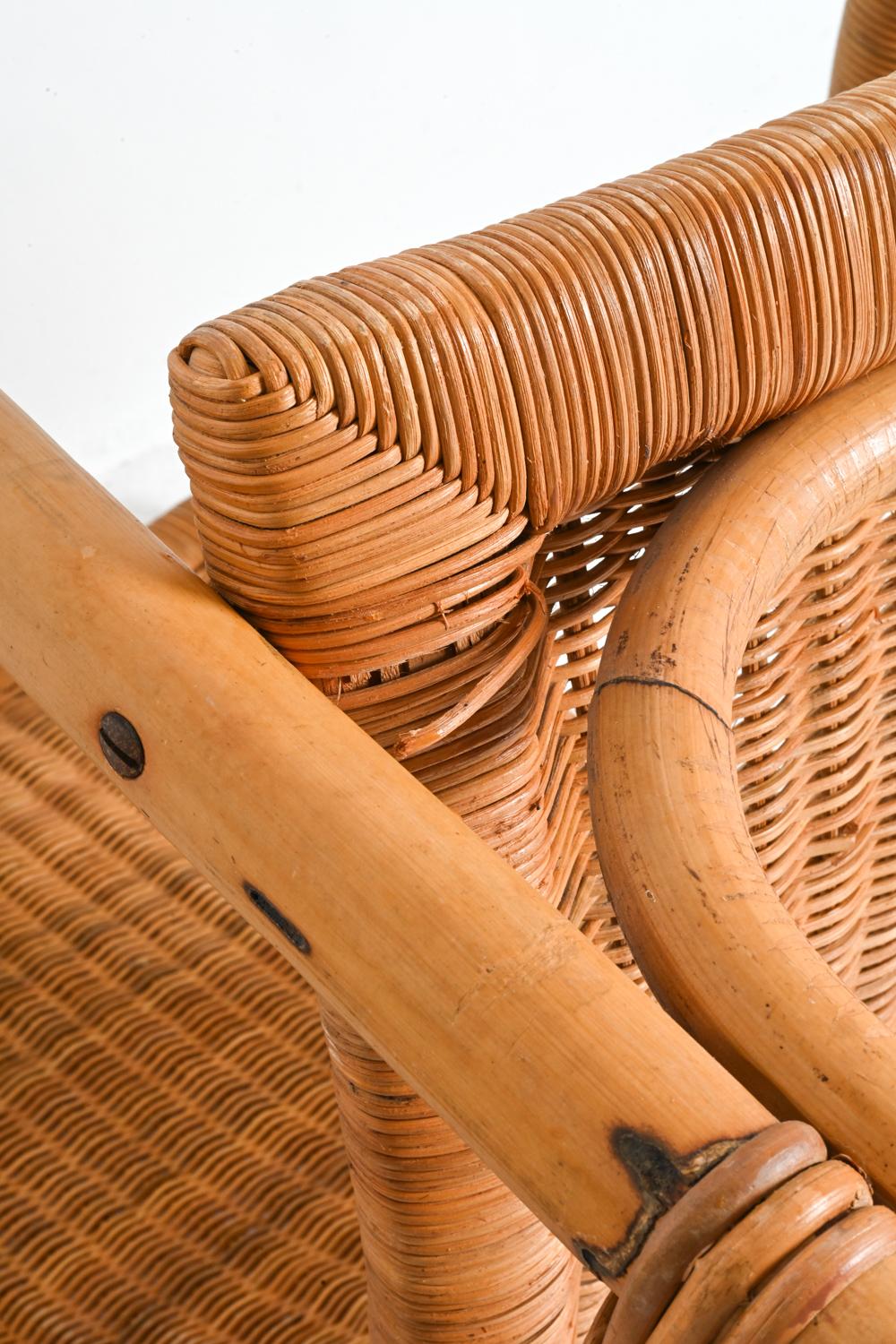 Rattan Lounge Suite by Arco Schutzmarke, Germany, c. 1960's For Sale 12