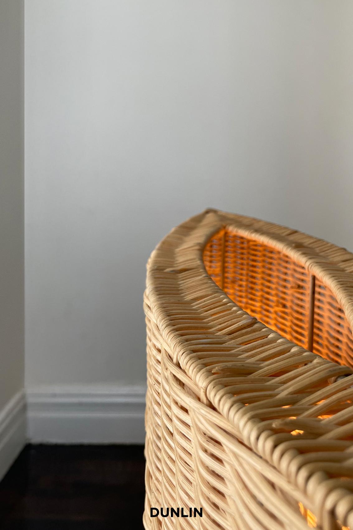 Organic Modern Rattan Luna Table Light 'Limited Edition', by Dunlin For Sale