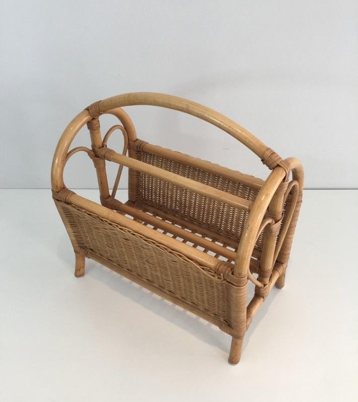 Portariviste in rattan In condizioni buone in vendita a Marcq-en-Barœul, Hauts-de-France
