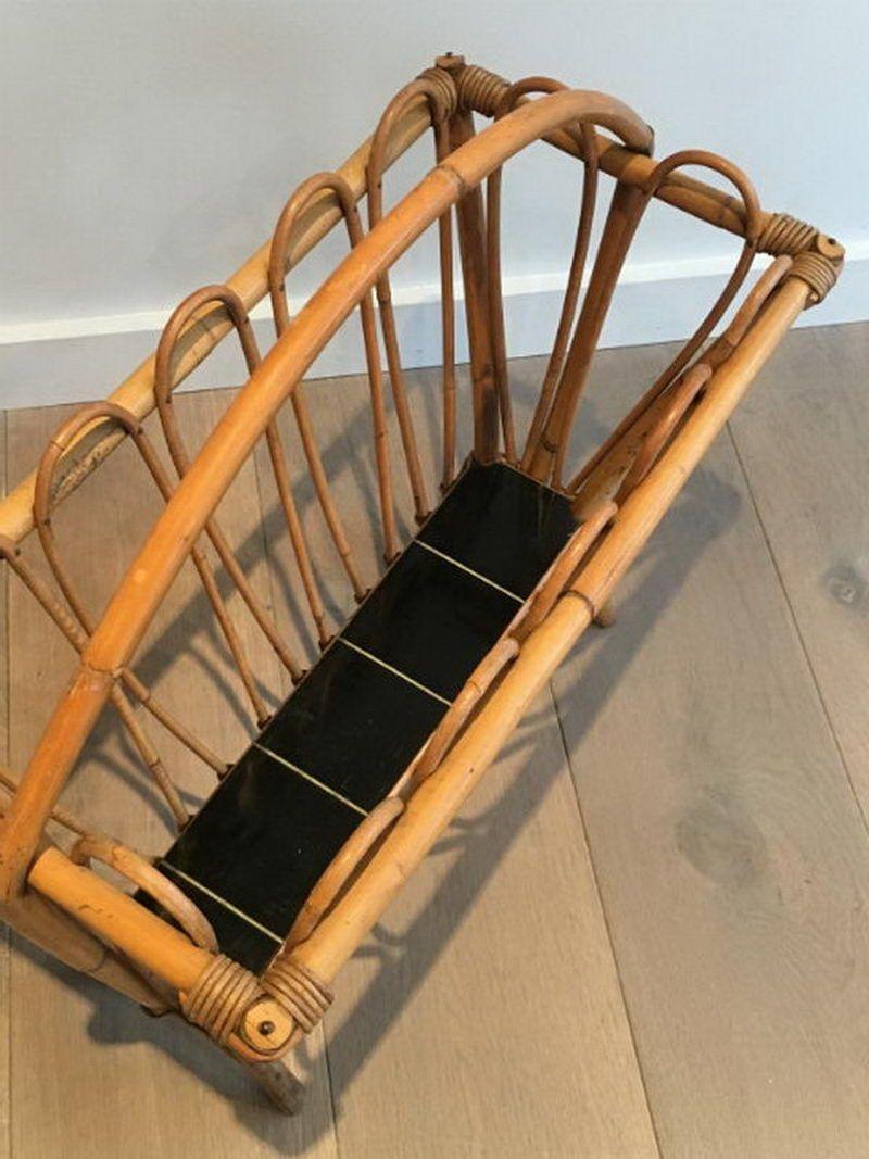 Rattan Magazine Rack For Sale 2
