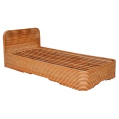 Letto da giorno in rattan di metà secolo (2 disponibili)