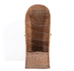 Rattan Mid-Century Modern Beach Chair, 1960s