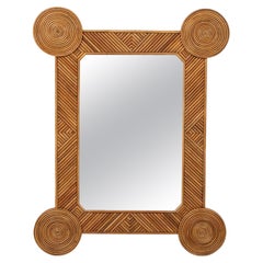 Rattan Mirror by Rene Houben