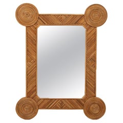 Rattan Mirror by Rene Houben
