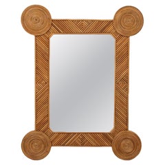 Rattan Mirror by Rene Houben