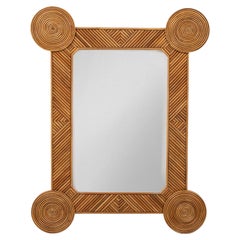 Rattan Mirror by Rene Houben