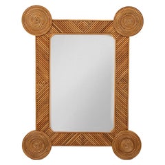 Rattan Mirror by Rene Houben