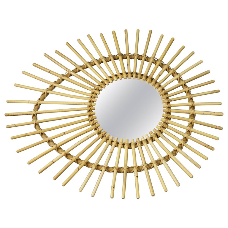 Rattan Mirror For Sale at 1stDibs