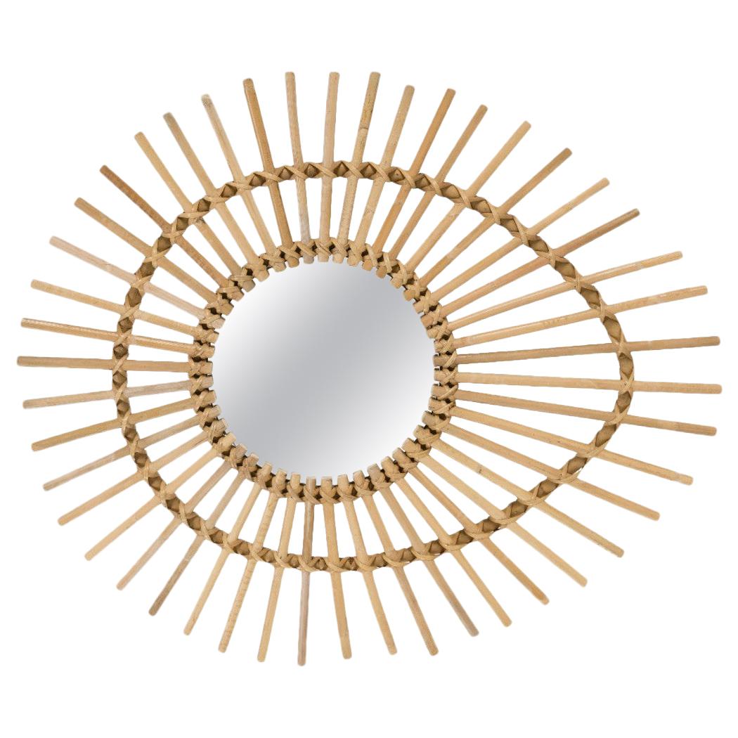 Rattan Mirror