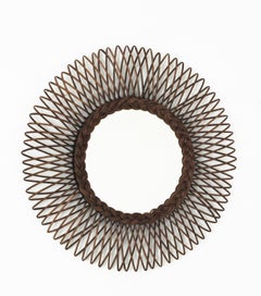 Rattan Mirror / Sunburst Braided Mirror