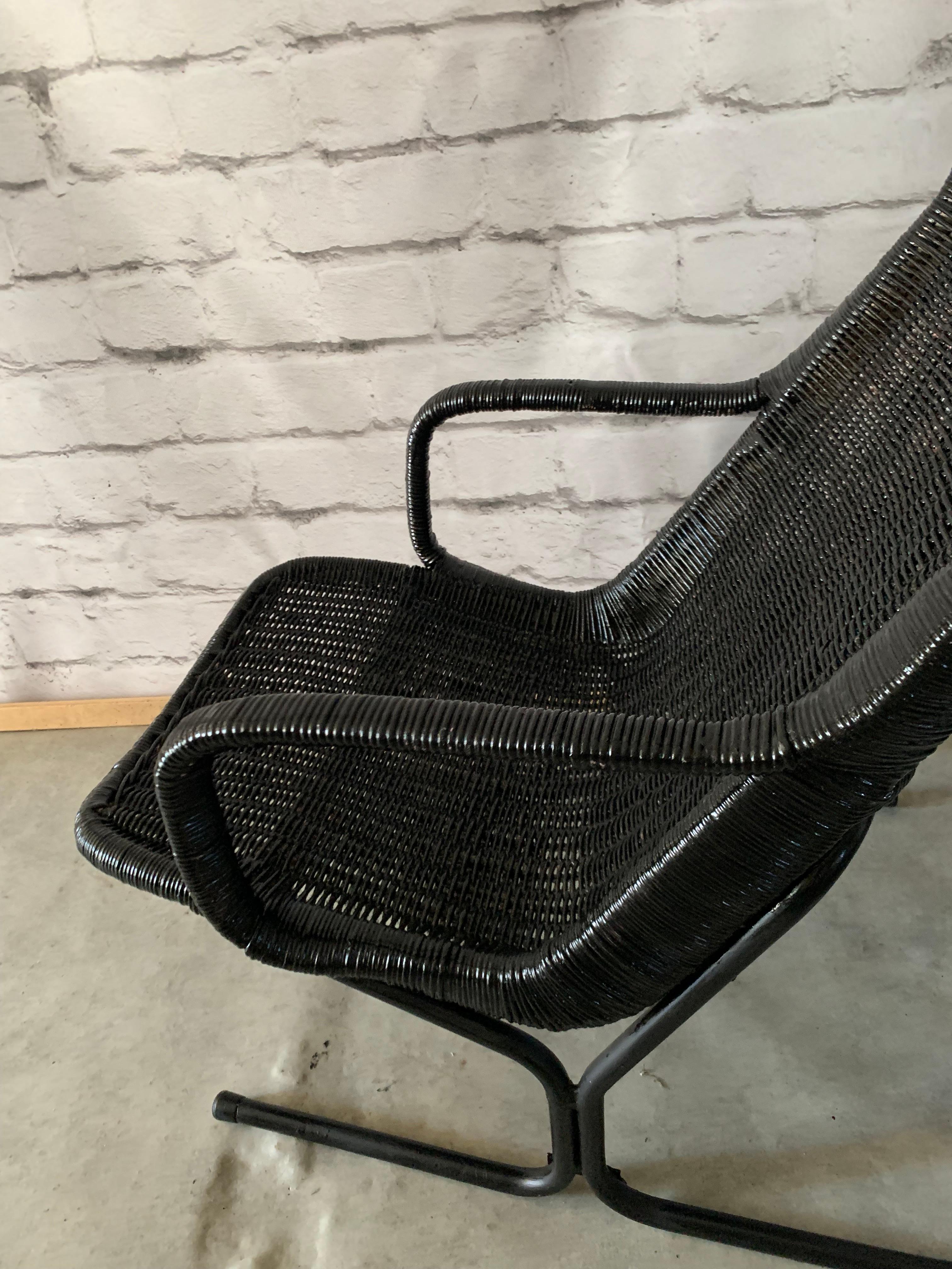 Rattan Model 514 C Lounge Chair By Dirk Van Sliedregt For Gebroeders Jonkers Noo For Sale 6