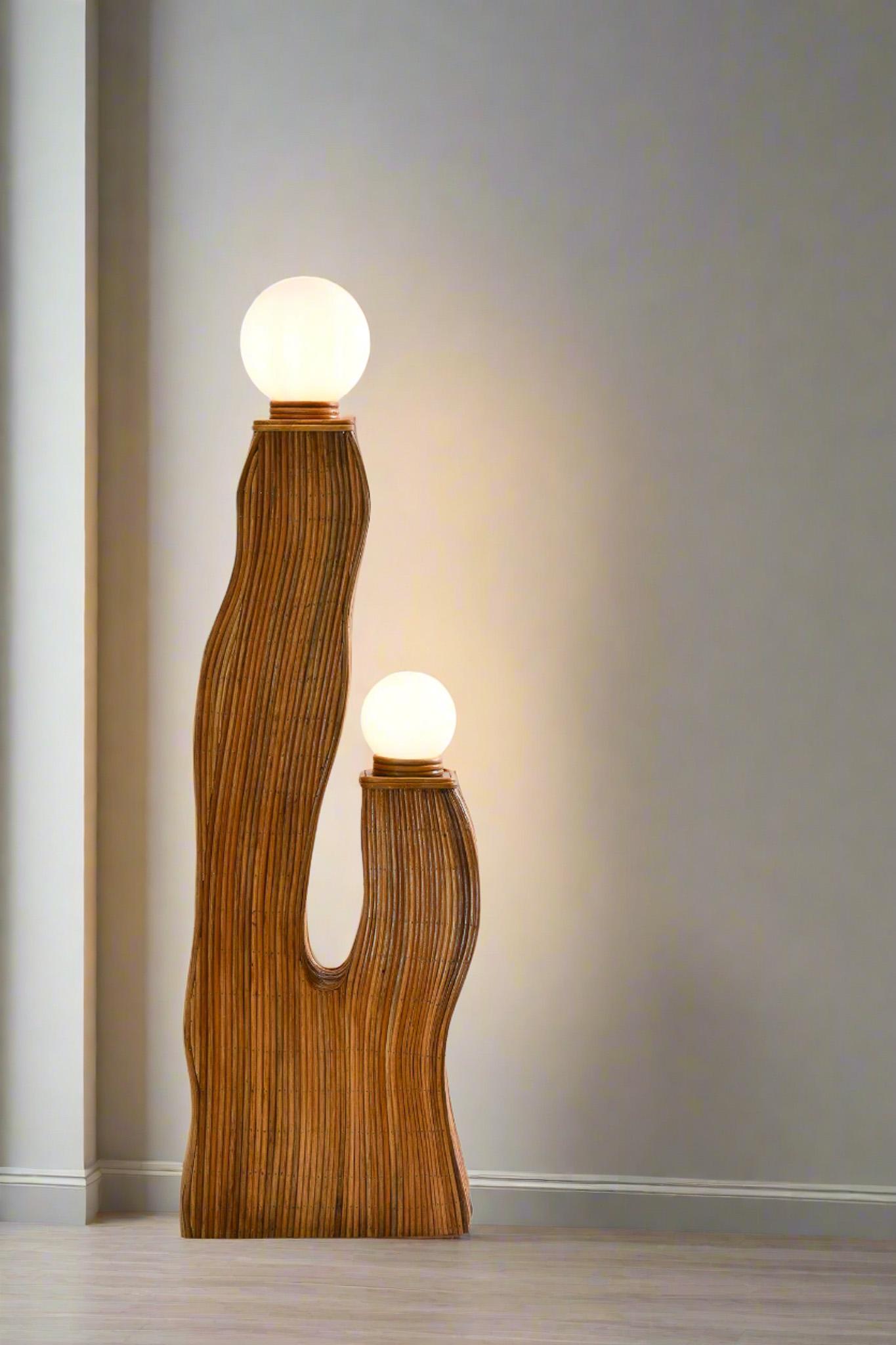 Rattan Modern Bella, Floor Lamp For Sale 1