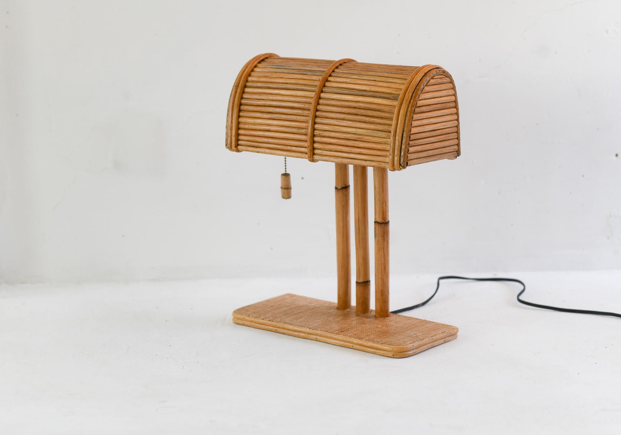 Laqué Lampe de bureau BP moderne Art Déco Bankers Lampe en vente