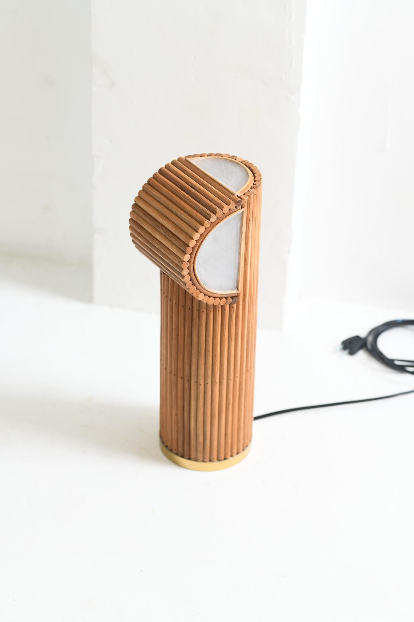 Laqué Lampe de table moderne en rotin  