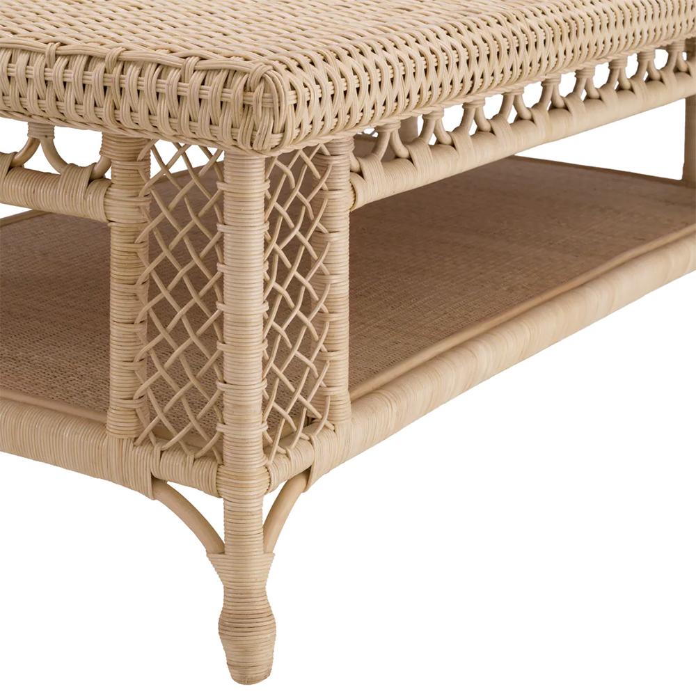 Rotin Table basse en rotin naturel en vente