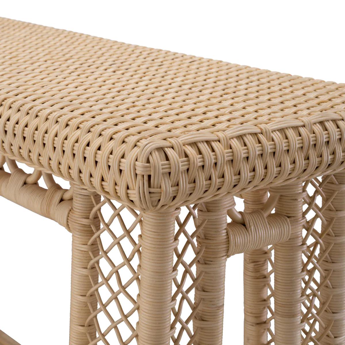 Rattan-Konsolentisch aus Natur im Angebot 2