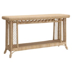 Rattan Natural Console Table