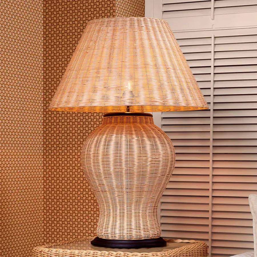 Rotin Lampe à poser en rotin naturel en vente