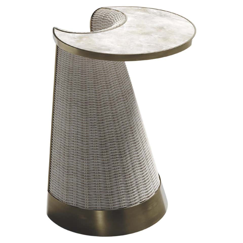 Mainland Smith Coconut Shell and Brass Inlay Nesting Tables at 1stDibs ...