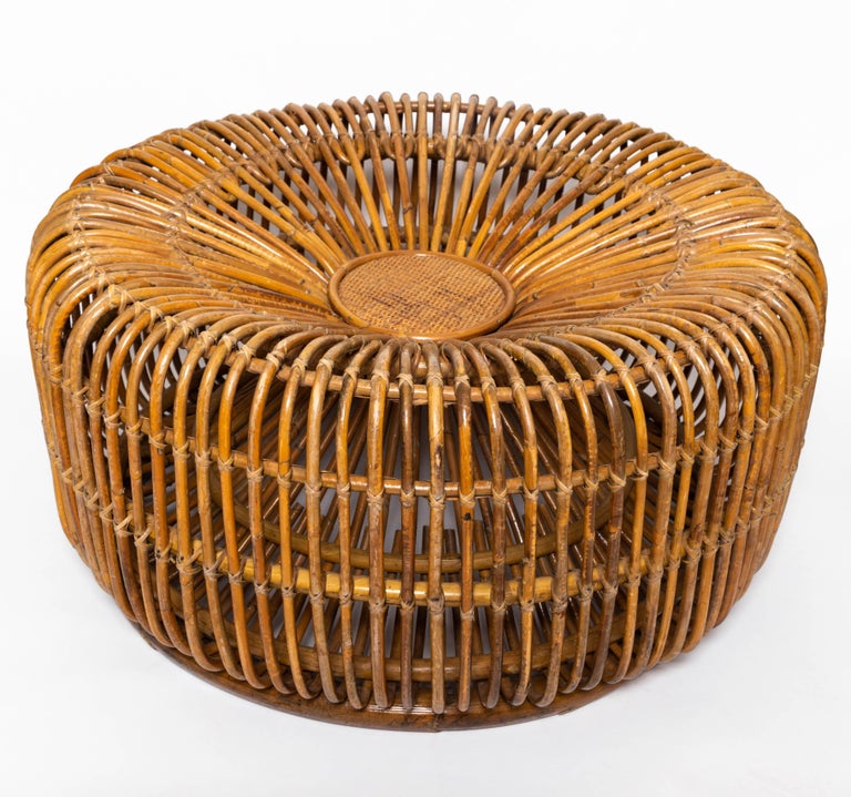 Rattan Ottoman For Sale at 1stDibs