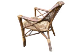 Rattan pair of Vintage 1960s Armchairs