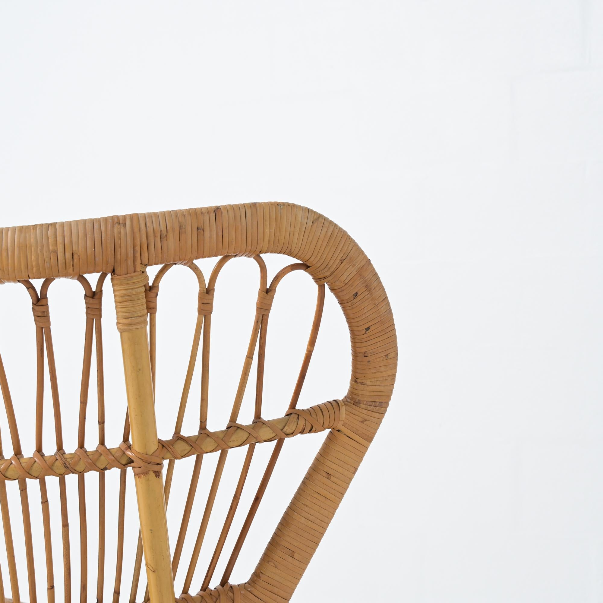 Rattan- Pfauenstuhl im Angebot 14